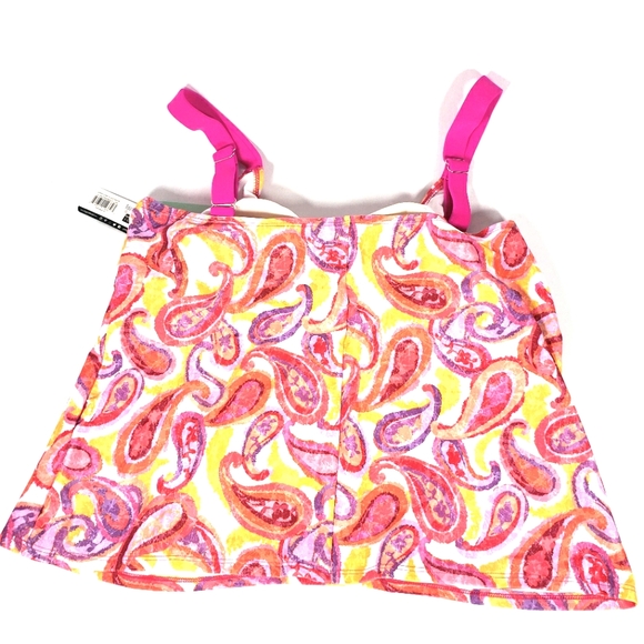Pink Bathing Suit Tankini Size 20 Dippin Daisy's - Picture 7 of 13